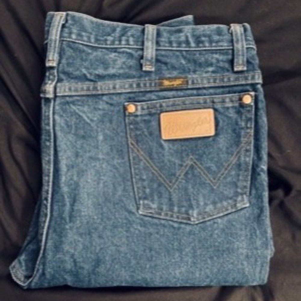 Wrangler Cowboy Cut Denim Jeans - Slim Fit, Size 38x32